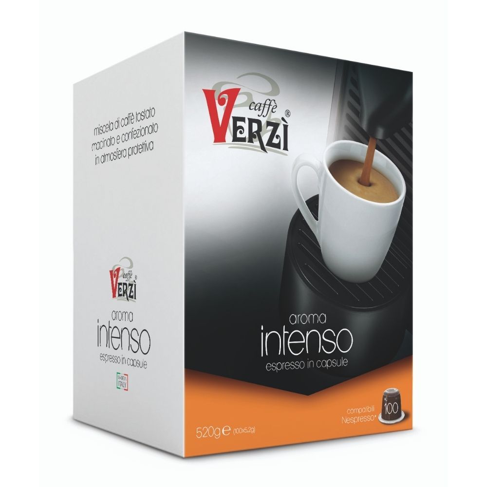 VERZI CAFFè CAPSULE NESPRESSO COMPATIBILI 100 PZ - MISCELA AROMA INTENSO -  Coffee Break Shop