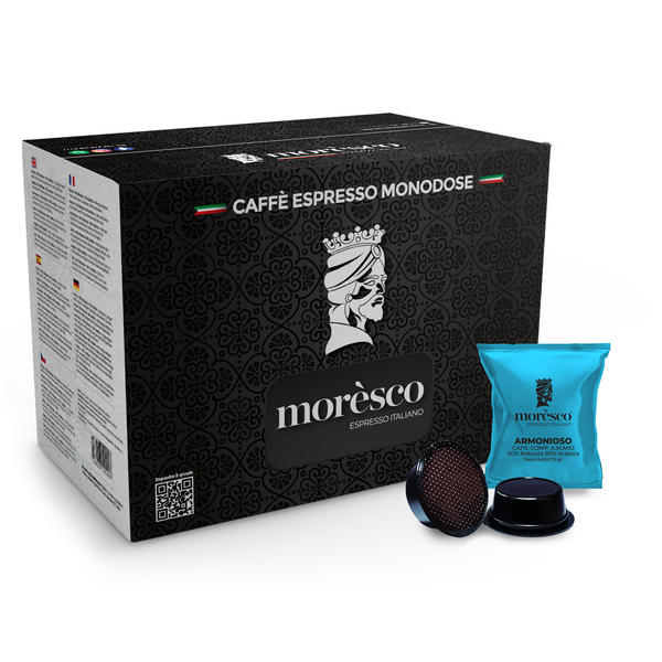100 Capsule Compatibili A Modo Mio ARMONIOSO – Caffè Moresco