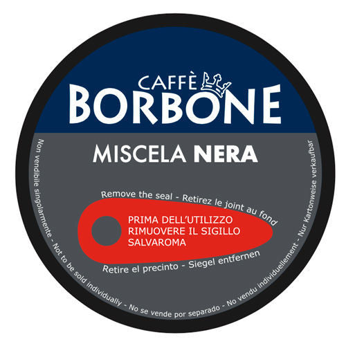90 Capsule Caffè Borbone Miscela NERA Compatibili con macchine a marchio  Nescafé ®* Dolce Gusto