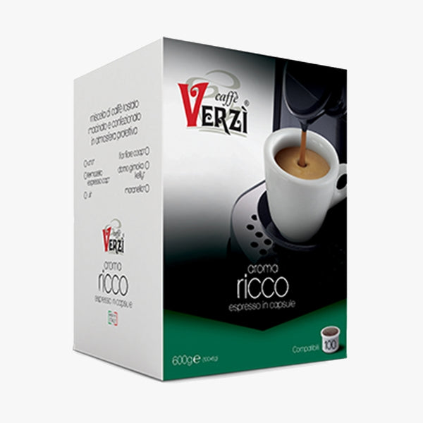 VERZI CAFFè CAPSULA UNO SYSTEM COMPATIBILE 100 PZ  - MISCELA AROMA RICCO - Coffee Break Shop
