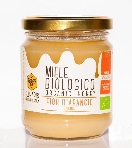 MIELE BIOLOGICO SICILIANO FIOR DI ARANCIO  250 GR, 500 GR, 1000 GR