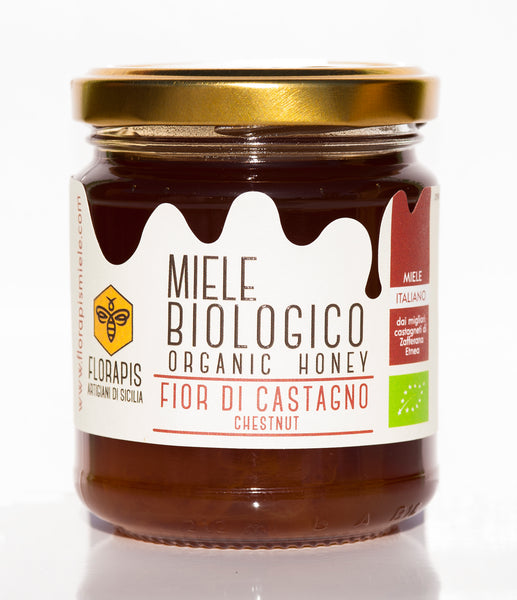 MIELE BIOLOGICO SICILIANO FIOR DI CASTAGNO 250 GR - 500 GR - 1000 GR