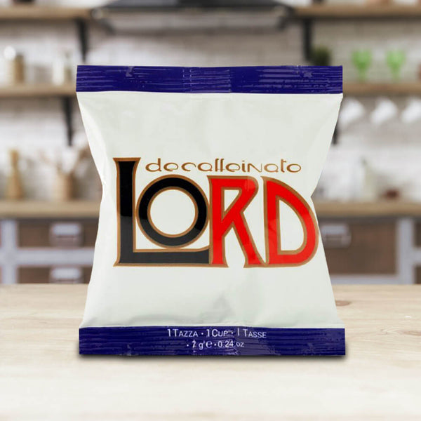 cialde lord decaffeinato - box 100 pz - cialda ese 44 mm deca